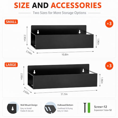 6 Pack Metal Magnetic Spice Rack for fridge, Heavy Duty - Image 3