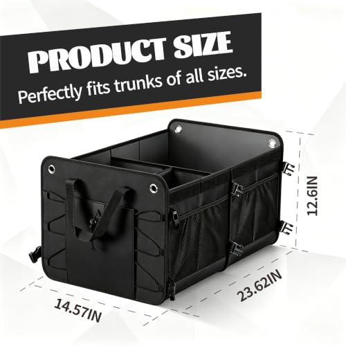 Car Trunk Organizer for SUV Sedan Pickup Cargo Storage - Image 3