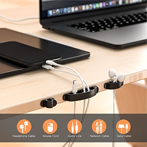 Cable Management Box 2 Pack with 16 Cable Clips Set-Large & - Image 7