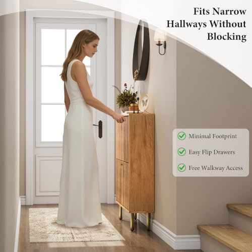 Nicetree Shoe Storage Cabinet for Entryway - Flip Shoe - Image 4
