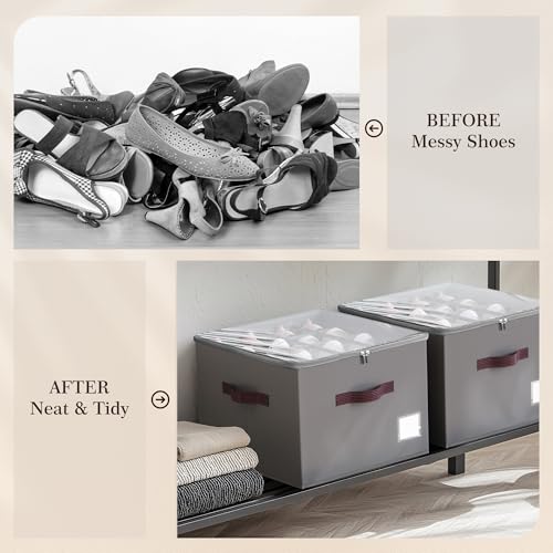 Shoe Organizer for Closet, 3 Pack Shoe Organizer | Home Organization - Image 4