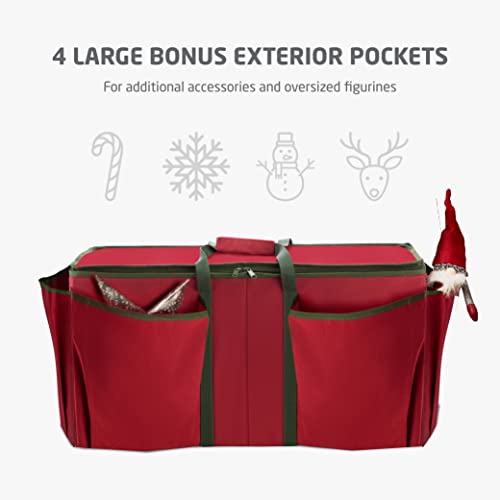 ZOBER Large Christmas Ornament Storage Box - Stores 80 3" - Image 6