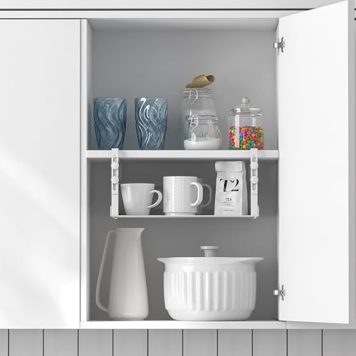 Adjustable Under Shelf Storage, Metal Basket Organizer - Image 3