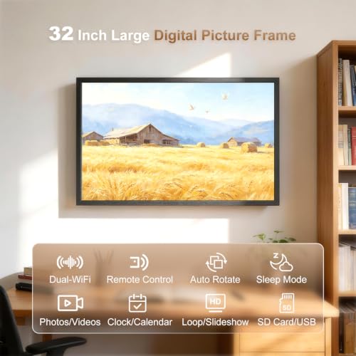 32-inch Digital Photo Frame Large-Picture-Frame - FHD IPS - Image 3
