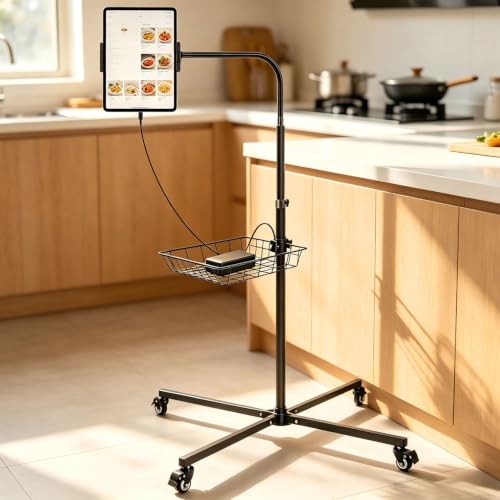 Premium Rolling Tablet Floor Stand with Heavy Duty I | All Products - Image 4