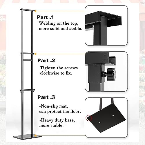 WHAUU Display Stand Sign Holder, Heavy Duty Adjustable Poster - Image 5