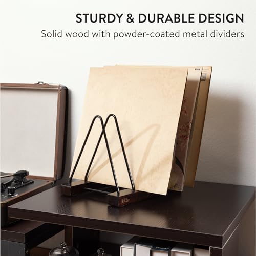 Big Fudge Acacia Wood Vinyl Record Storage, LP Holder - Image 5