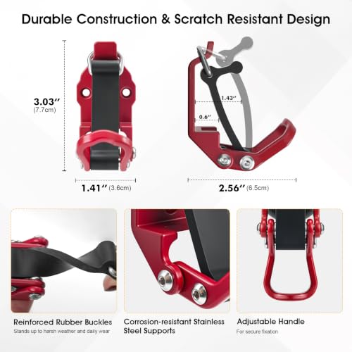 4 Pack Quick Release Shovel Holder Wall Mount for Truck - Image 3
