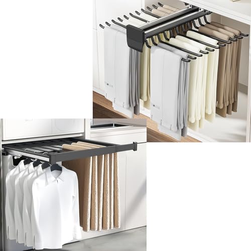 YJINGRUI Pull Out Pants Rack and Pull Out Trousers Rack - Image 1
