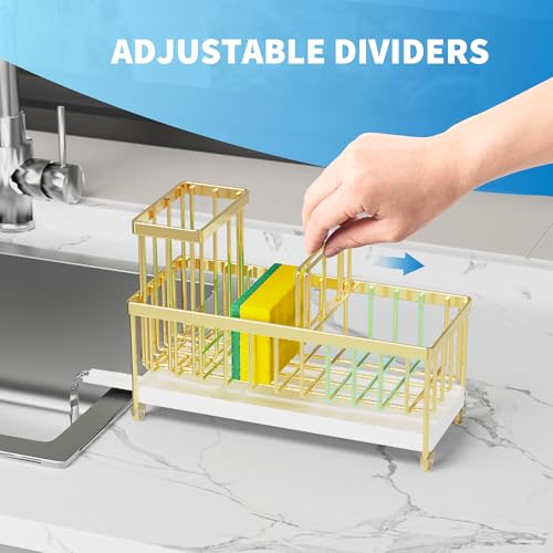 Cisily Sponge Holder for Kitchen Sink, Sink Caddy Organizer - Image 5