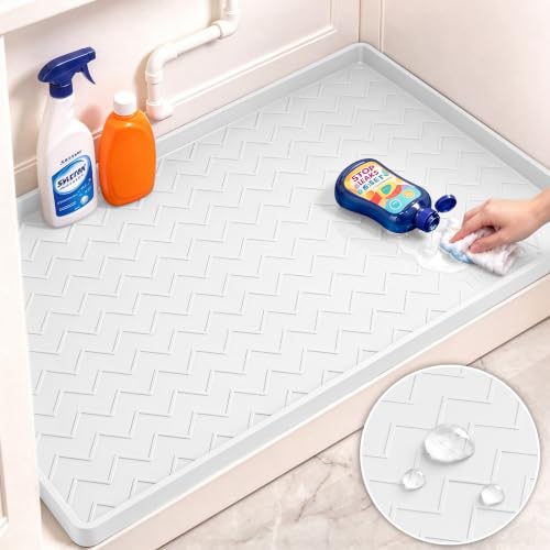 TigeJoy Under Sink Mats for Kitchen Waterproof 34" x 22" - Image 2