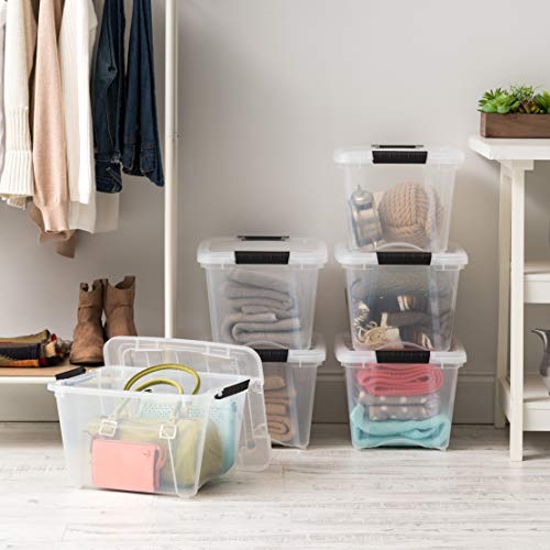 IRIS USA 6-Pack 19 Quart Storage Bins with Lids, Clear - Image 6