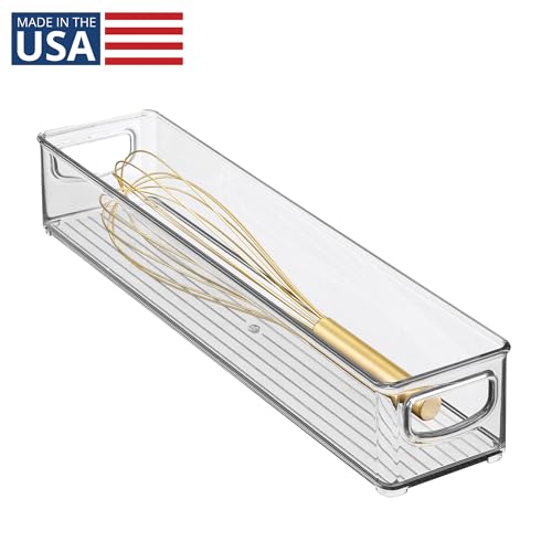 iDesign Slim Storage Bin Organizer, Extra Long Narrow - Image 3