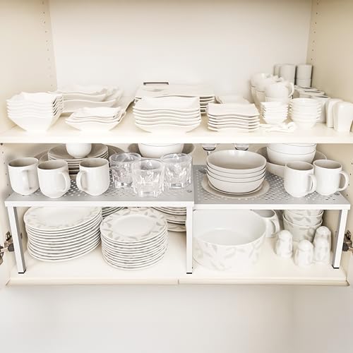 Simple Houseware Expandable Stackable Kitchen Counter Shelf - Image 3