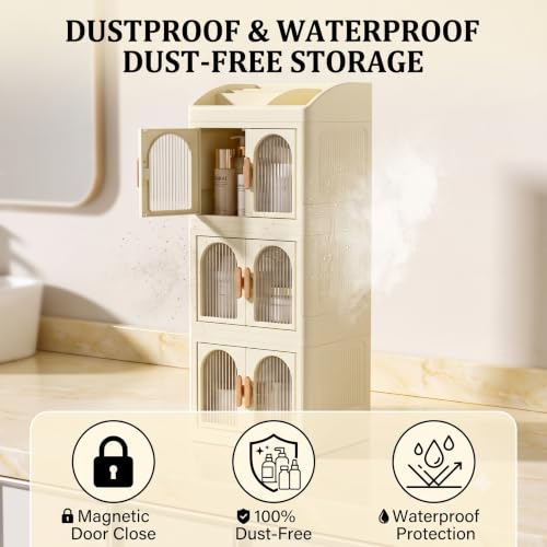 Foldable Makeup Organizer Storage Box - Image 3