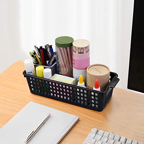 Slim Plastic Basket Storage Basket, 6 Packs - Image 4