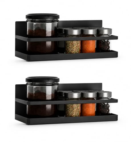 Magnetic Spice Rack Set of 2, Wall Mount or Refrigerator - Image 2