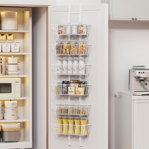 6 Tier Over the Door Pantry Organizer, Foldable Meta | All Products - Image 2