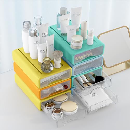 Desk Organizer with Drawers, Stackable Storage Drawers - Image 3