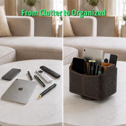 Remote Control Holder, Spinning Desk Organizer with | All Products - Image 5