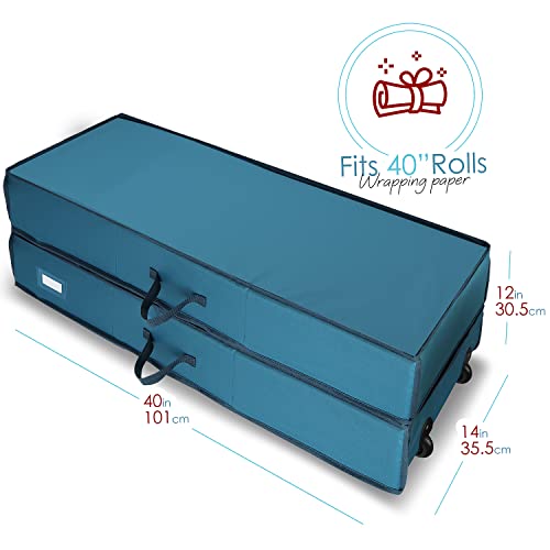 Hearth & Harbor Wrapping Paper Storage Container | Home Organization - Image 4