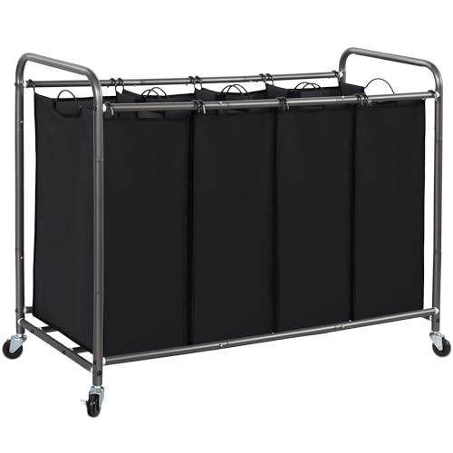 STORAGE MANIAC 3 Section Laundry Sorter, Laundry Hamper - Image 2