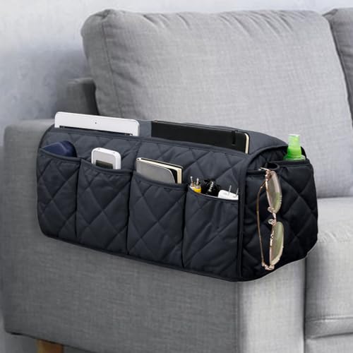 Sofa Armrest Organizer Non-Slip Arm Chair Bedside Caddy - Image 2