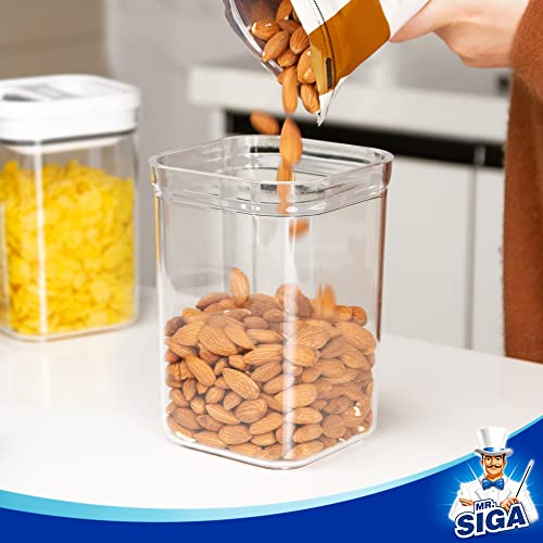 MR.SIGA 4 Pack Airtight Food Storage Container Set for Pantry - Image 3
