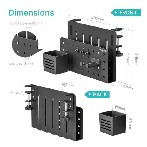 PEGZONE Desk Side Storage Organizer, Fits Flat Edge | All Products - Image 7