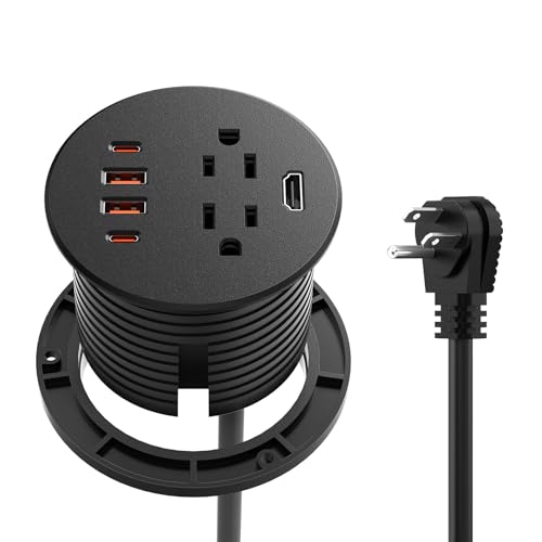 QBA Desk Power Grommet with HDMI, 35W USB-C Fast Charging - Image 2