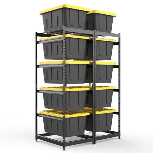 27 Gallon Tote Storage Rack, Heavy-Duty Storage Bin Rack - Image 2