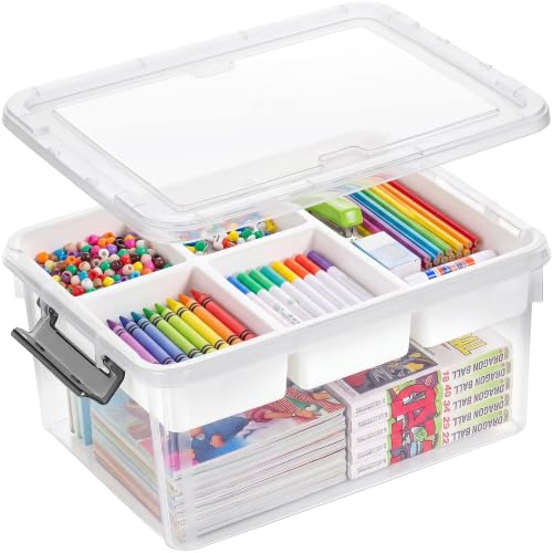Citylife 17QT Clear Craft Organizers and Storage Box - Image 2