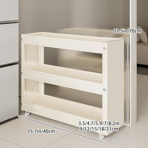 Slim Storage Cart, Pull Out Kitchen Gap Organizer - Image 3