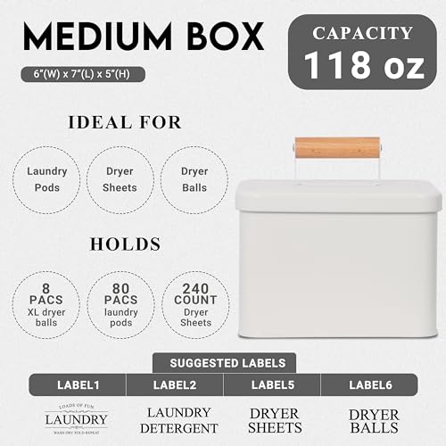 ZOES HOMEWARE 3-Set Laundry Room Organization and Storage - Image 6