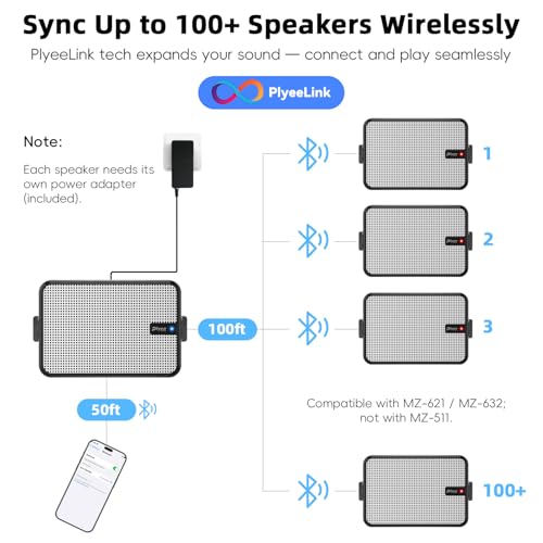 600W Outdoor Bluetooth Speakers, Wireless Sync Between Speakers - Image 5