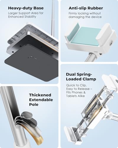 Viozon Tablet Floor Stand, Height & Angle Adjustable Tablet - Image 6