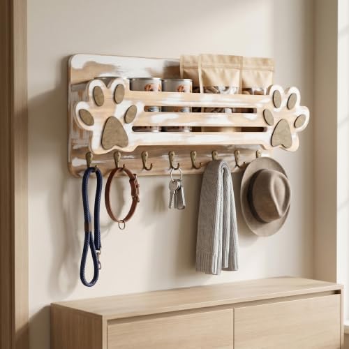 Farmhouse Dog Leash Holder for Wall, Cute Wall Mount Dog - Image 7