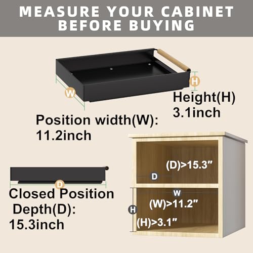 2 Pack 15.3'' Deep Expandable Slide Out Cabinet Shel | All Products - Image 5