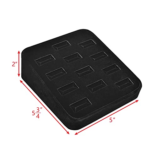 MOOCA 12 Slots Ring Tray Display, Slotted Ring Showcase - Image 3