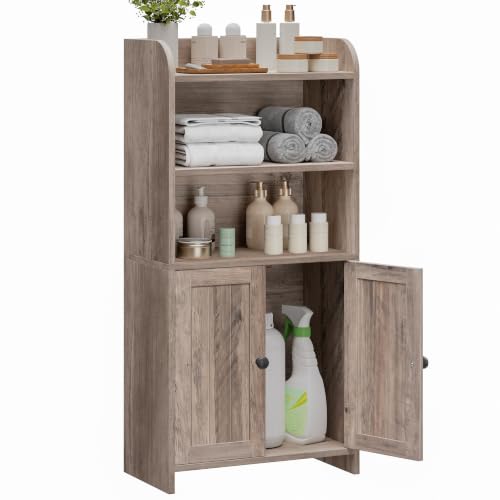 Small Bathroom Storage Cabinet, Bathroom Floor Cabinet, 14.6" W - Image 7