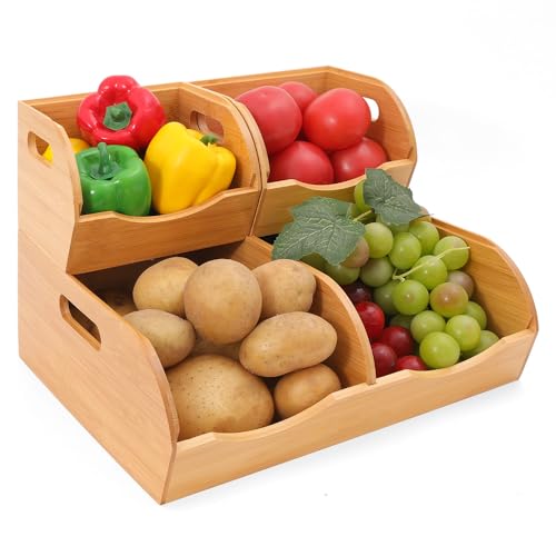 Stackable Bamboo Pantry Organizer - Image 2