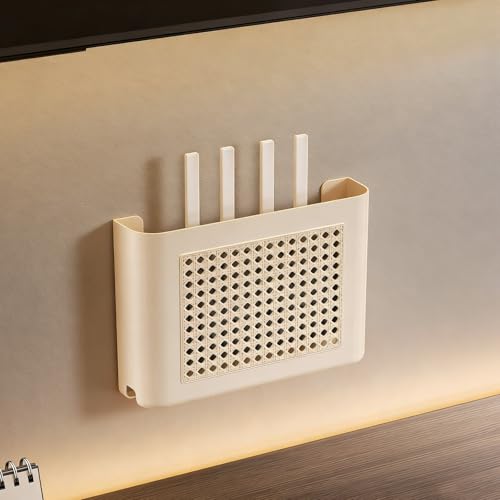 Router Wall Mount, Perforated Ventilated Modem Shelf - Image 2
