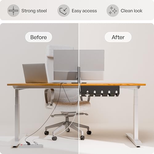 PAMO Cable Management Under Desk, Set of 2 - Black - Image 5