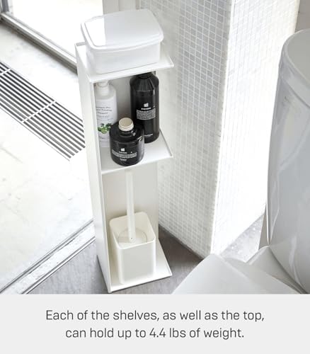 Yamazaki Home Tower Slim Bathroom Storage, Toilet Paper Stocker - Image 5