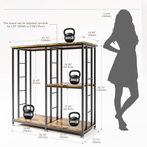 COCOLUCKY Mini Fridge Stand with Storage — 4-Tier Cabinet - Image 7