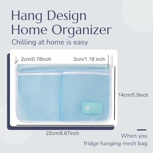 4PCS Refrigerator Door Organizer Set, Fridge Hanging Mesh Bag - Image 6
