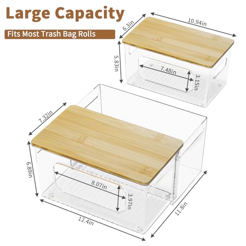 spospo Trash Bag Holder 3-in-1 Under Sink Organizer - Image 3