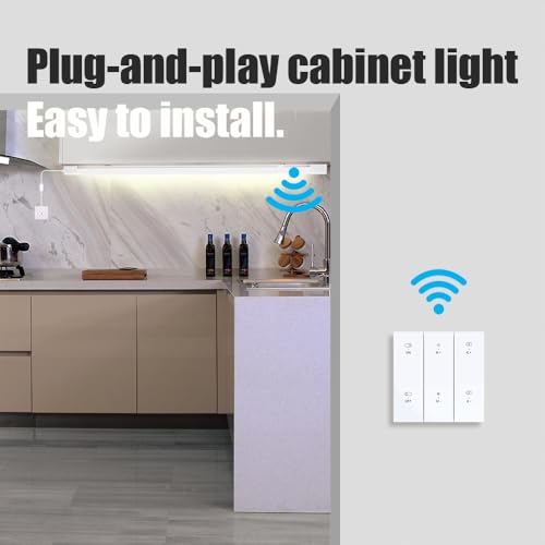 LED Tube Light Fixture with Plug Under Cabinet Lighting Dimming - Image 3