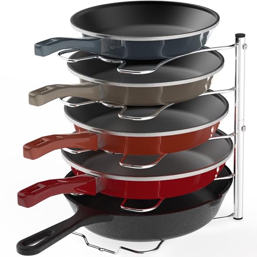 Simple Houseware Cabinet Pantry Pot and Pan Organizer Holder - Image 2