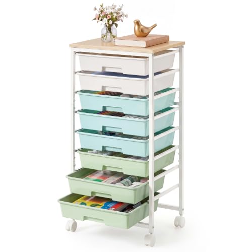 VASAGLE Rolling Cart with Drawers, Craft Organizers and Storage - Image 2